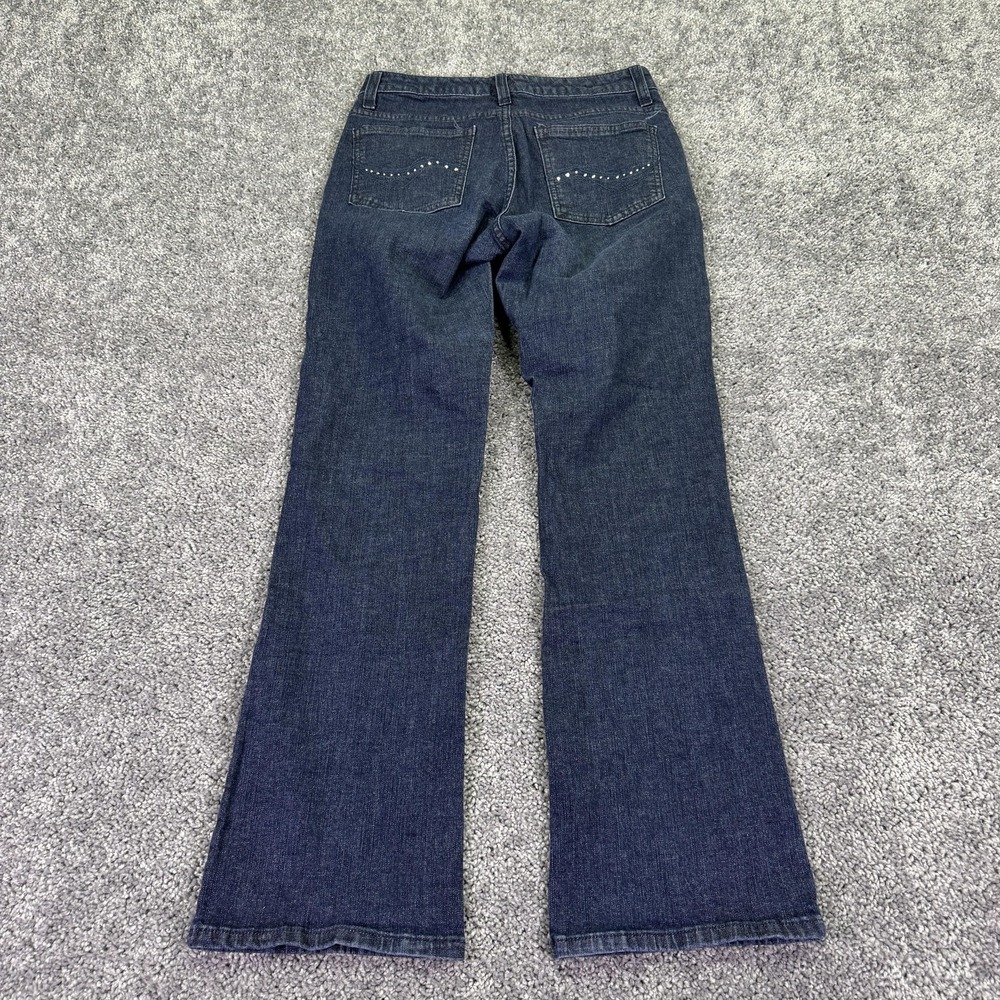 Lee Jeans Womens 6 Short Blue Slender Secret Bootcut Stretch Dark Wash Denim - Picture 2 of 15